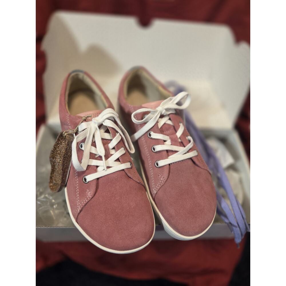 Birkenstock "ARRAN" Berry Suede Kids Sneakers - Size 34 - US Kids 3/3.5